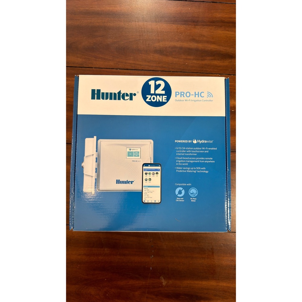 Hunter PRO-HC 12 Zone WiFi Outdoor Irrigation Controller PHC1200 Hydrawise NEW
